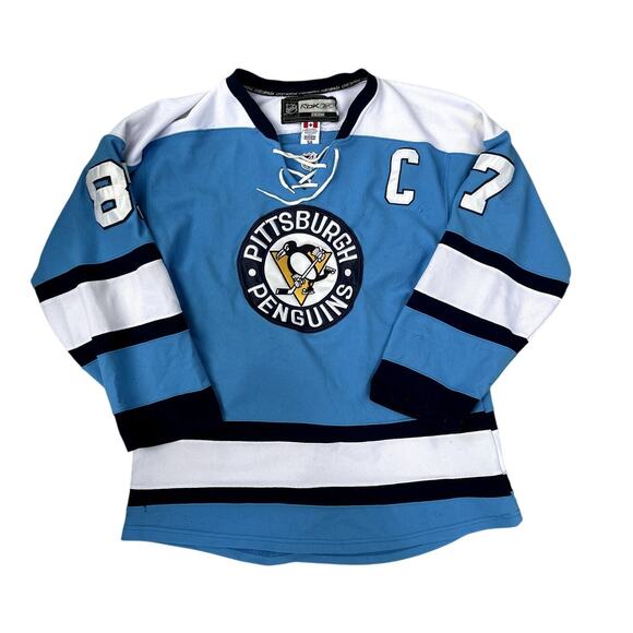 Reebok Sidney Crosby #87 Pittsburgh Penguins 2008 Winter Classic Jersey Size 54
